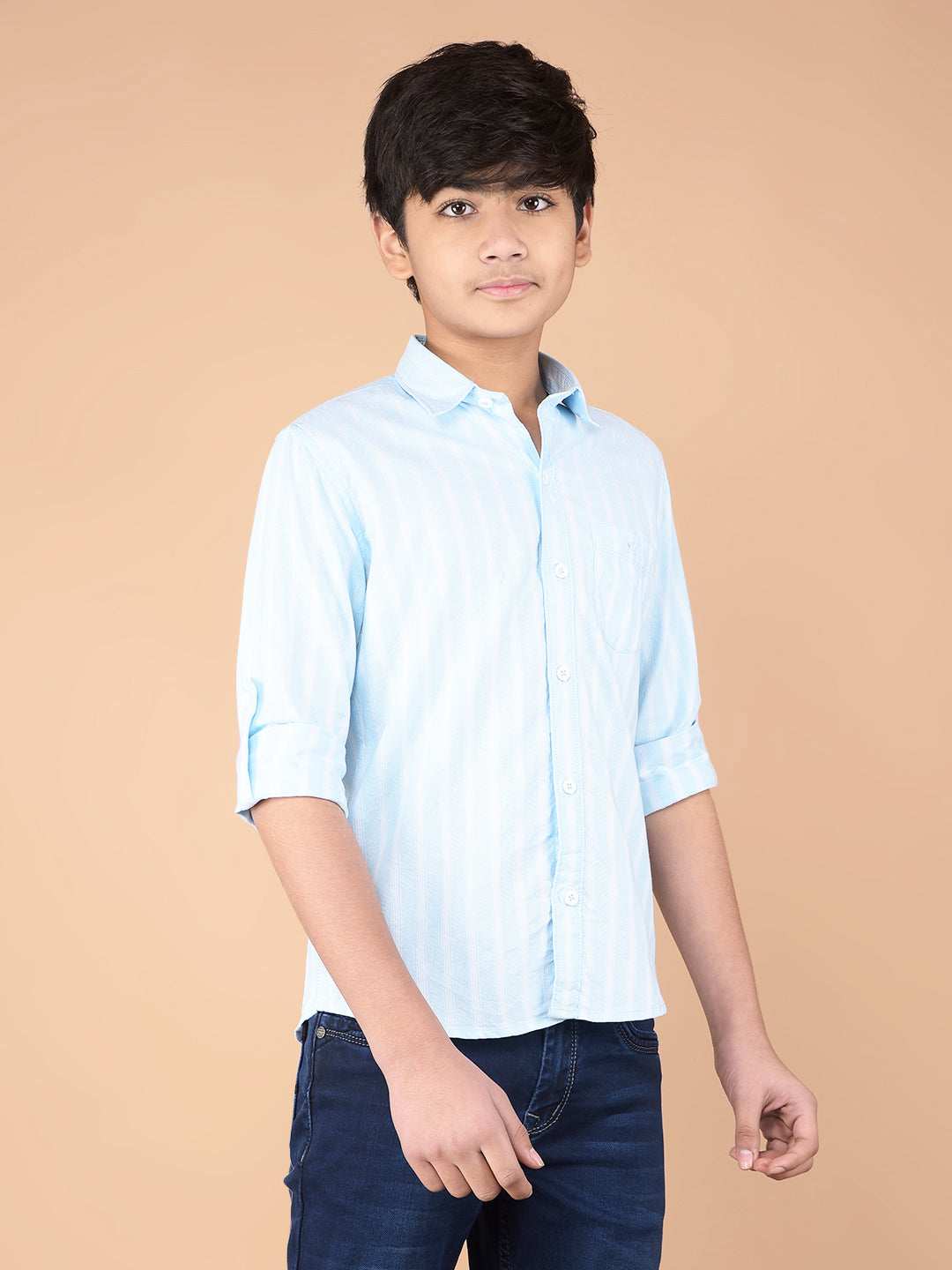 CRIMSOUNE CLUB BOYS SHIRT BLUE