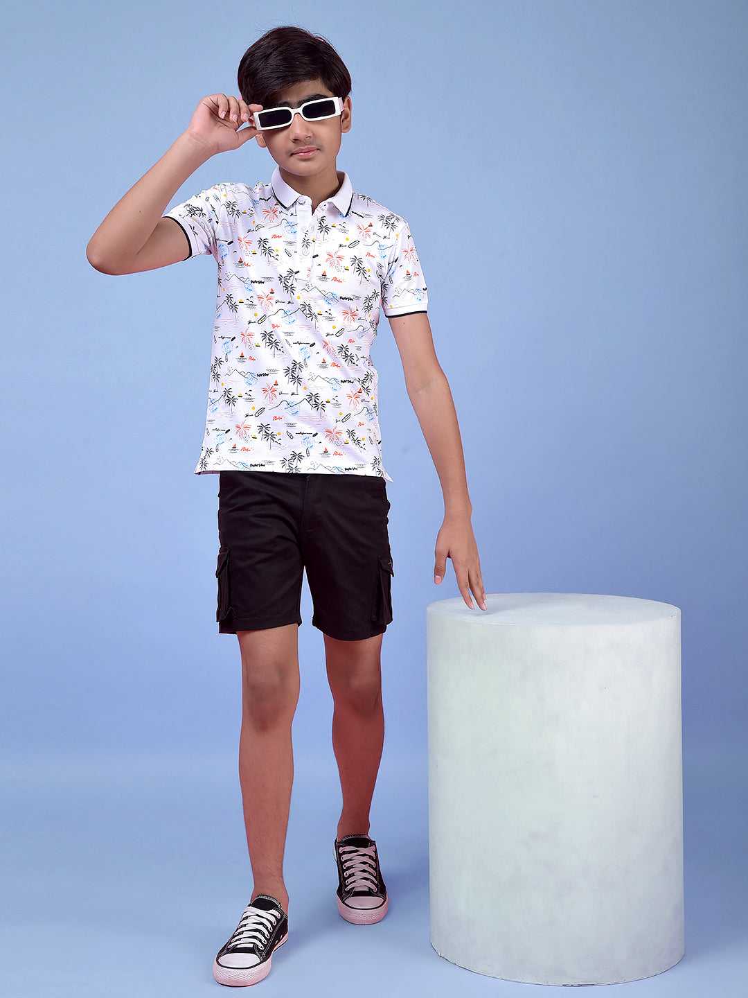 CRIMSOUNE CLUB BOYS T-SHIRT WHITE