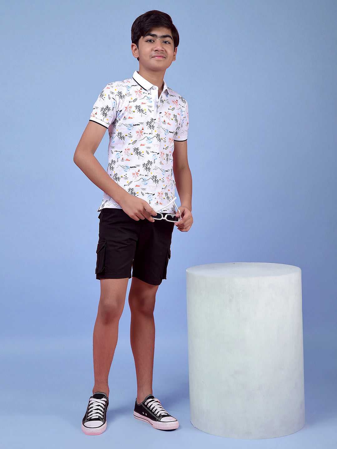 CRIMSOUNE CLUB BOYS T-SHIRT WHITE