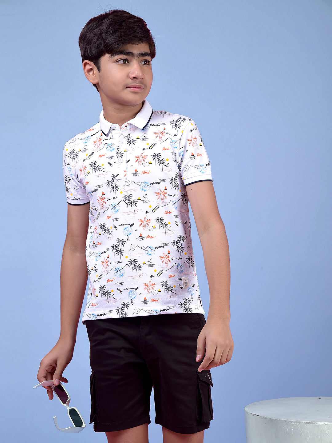 CRIMSOUNE CLUB BOYS T-SHIRT WHITE
