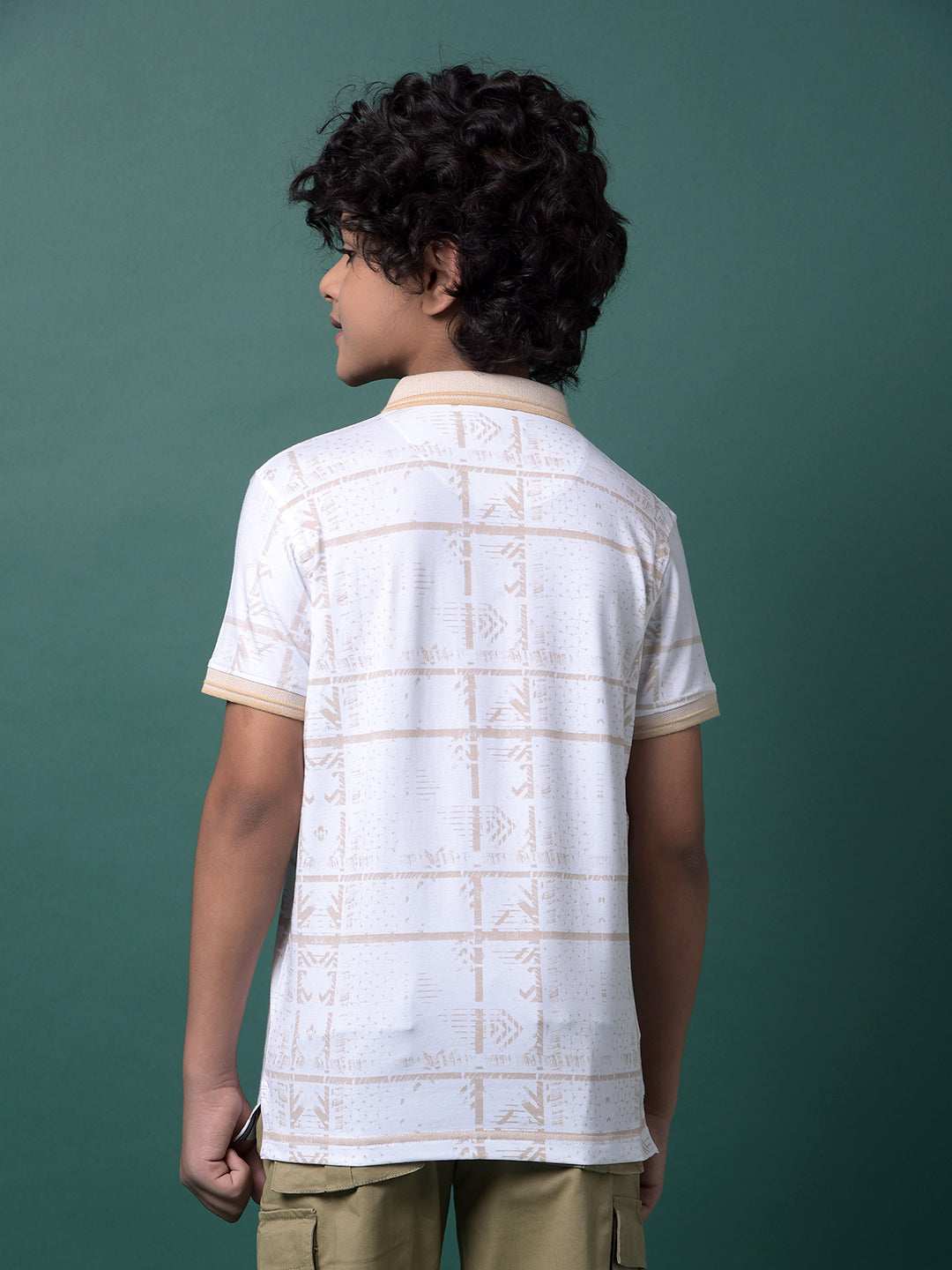 CRIMSOUNE CLUB BOYS T-SHIRT BEIGE