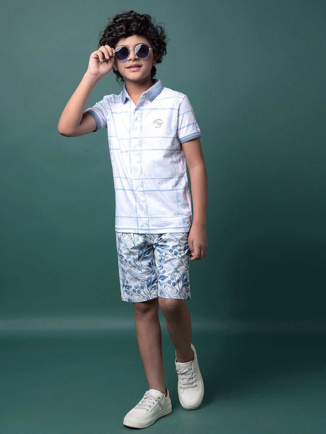 CRIMSOUNE CLUB BOYS T-SHIRT BLUE
