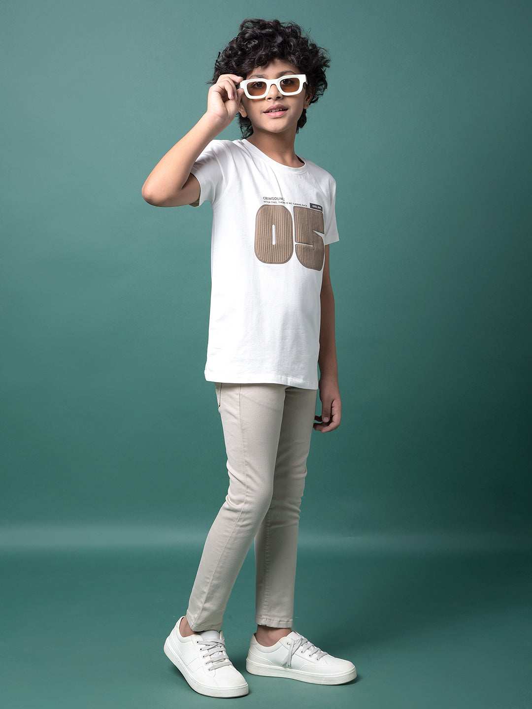 CRIMSOUNE CLUB BOYS T-SHIRT WHITE