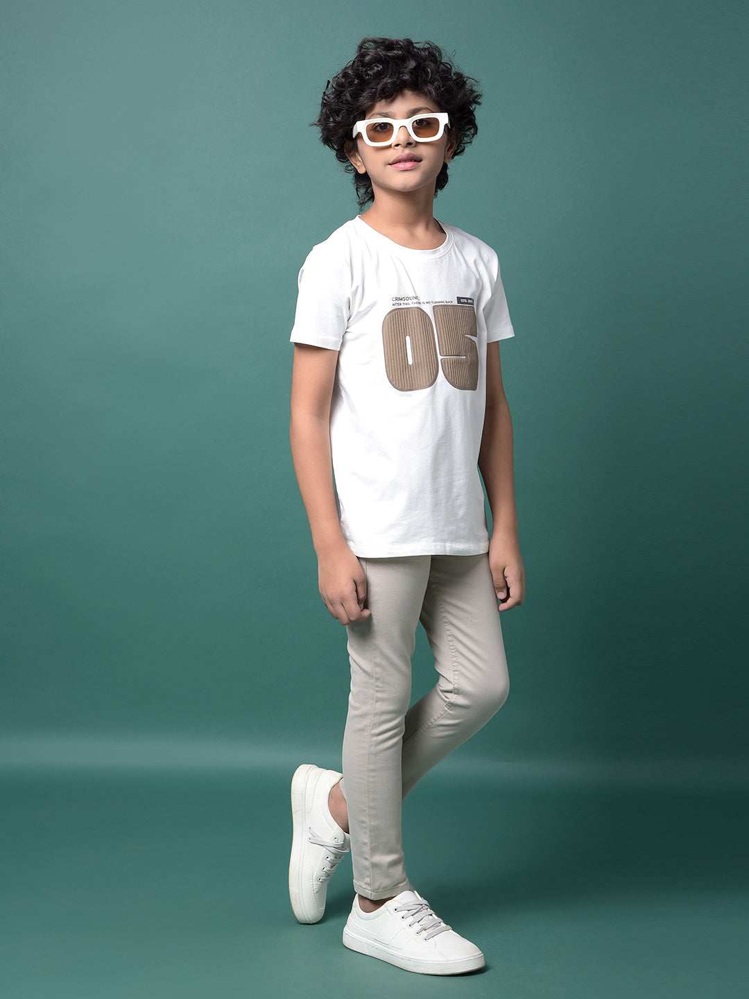 CRIMSOUNE CLUB BOYS T-SHIRT WHITE