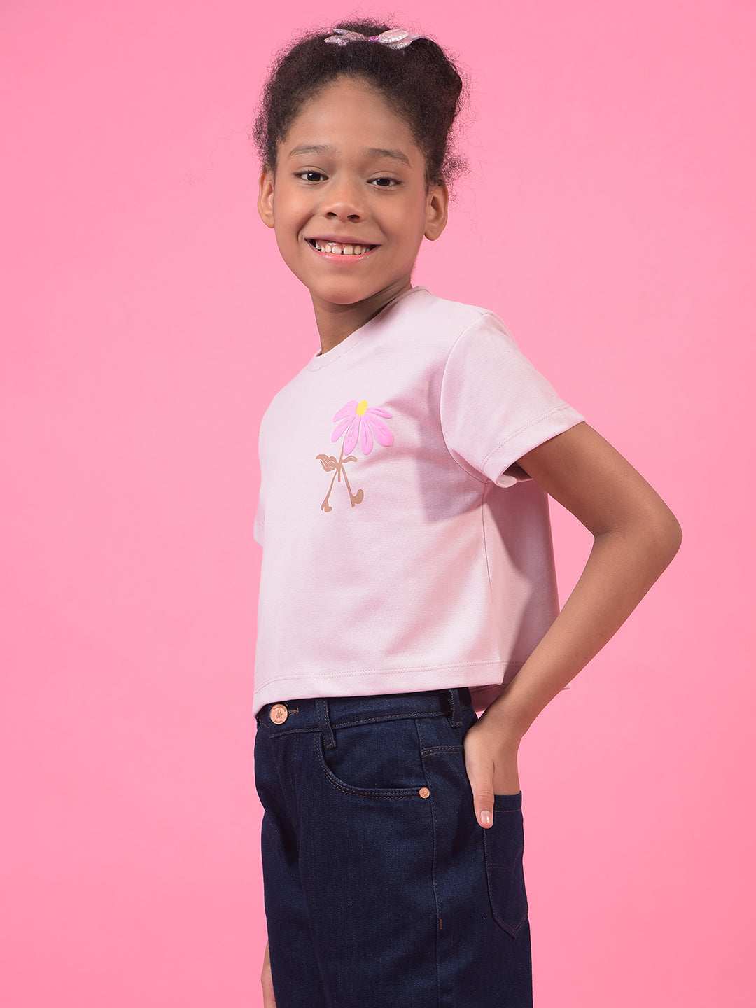 CRIMSOUNE CLUB GIRLS T-SHIRT LILAC