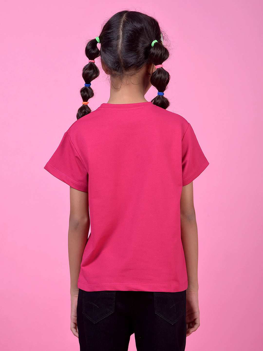 CRIMSOUNE CLUB GIRLS T-SHIRT HOT PINK