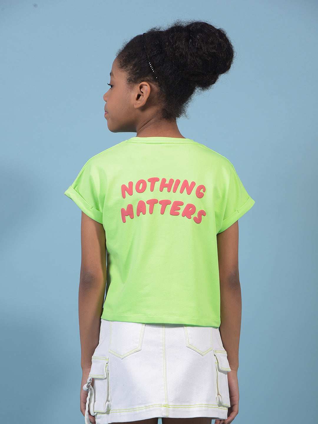 CRIMSOUNE CLUB GIRLS T-SHIRT NEON GREEN