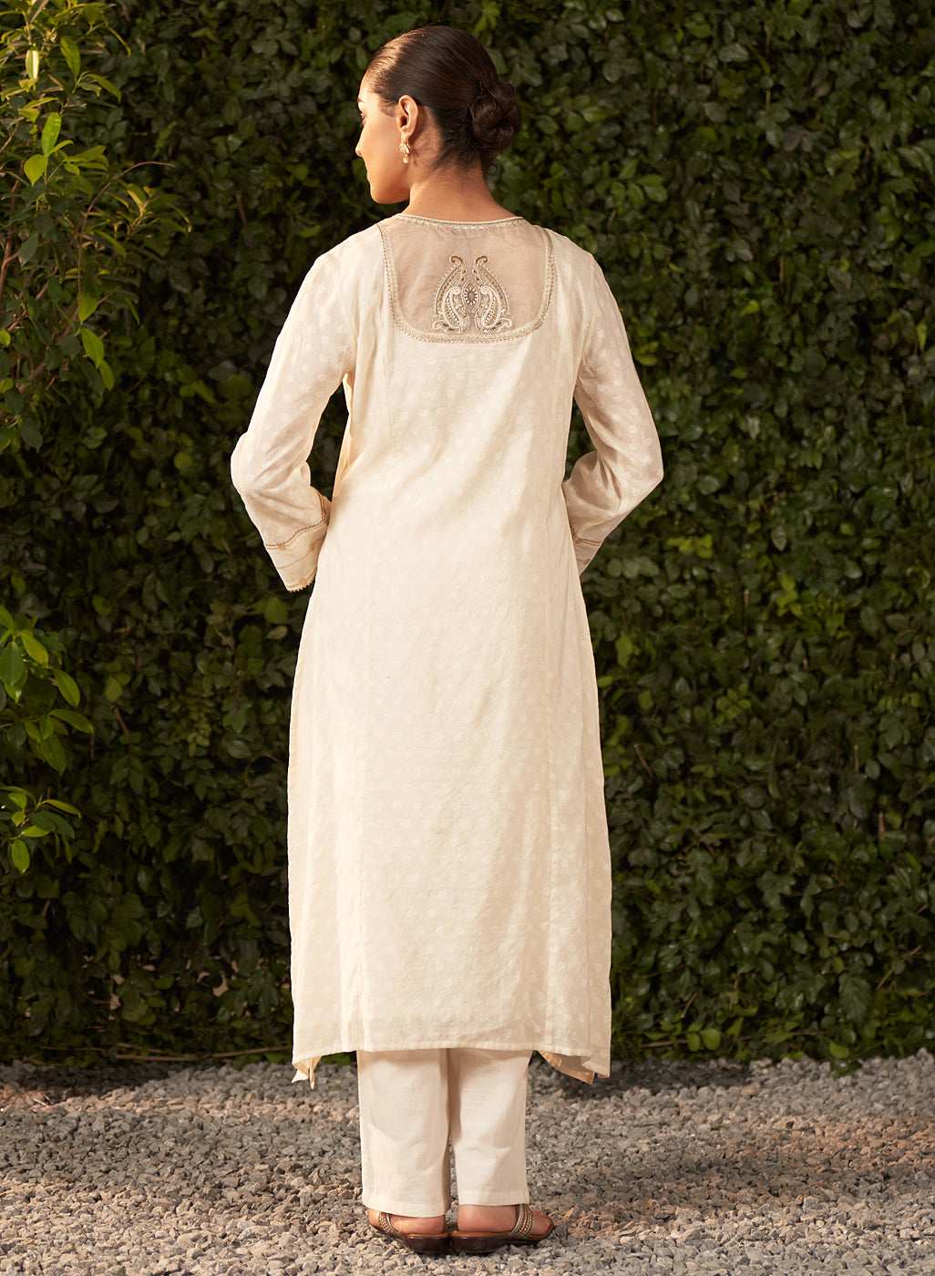 LAKSHITA LADIES WESTERN KURTI 3PCS SET LK04189 12 IVORY