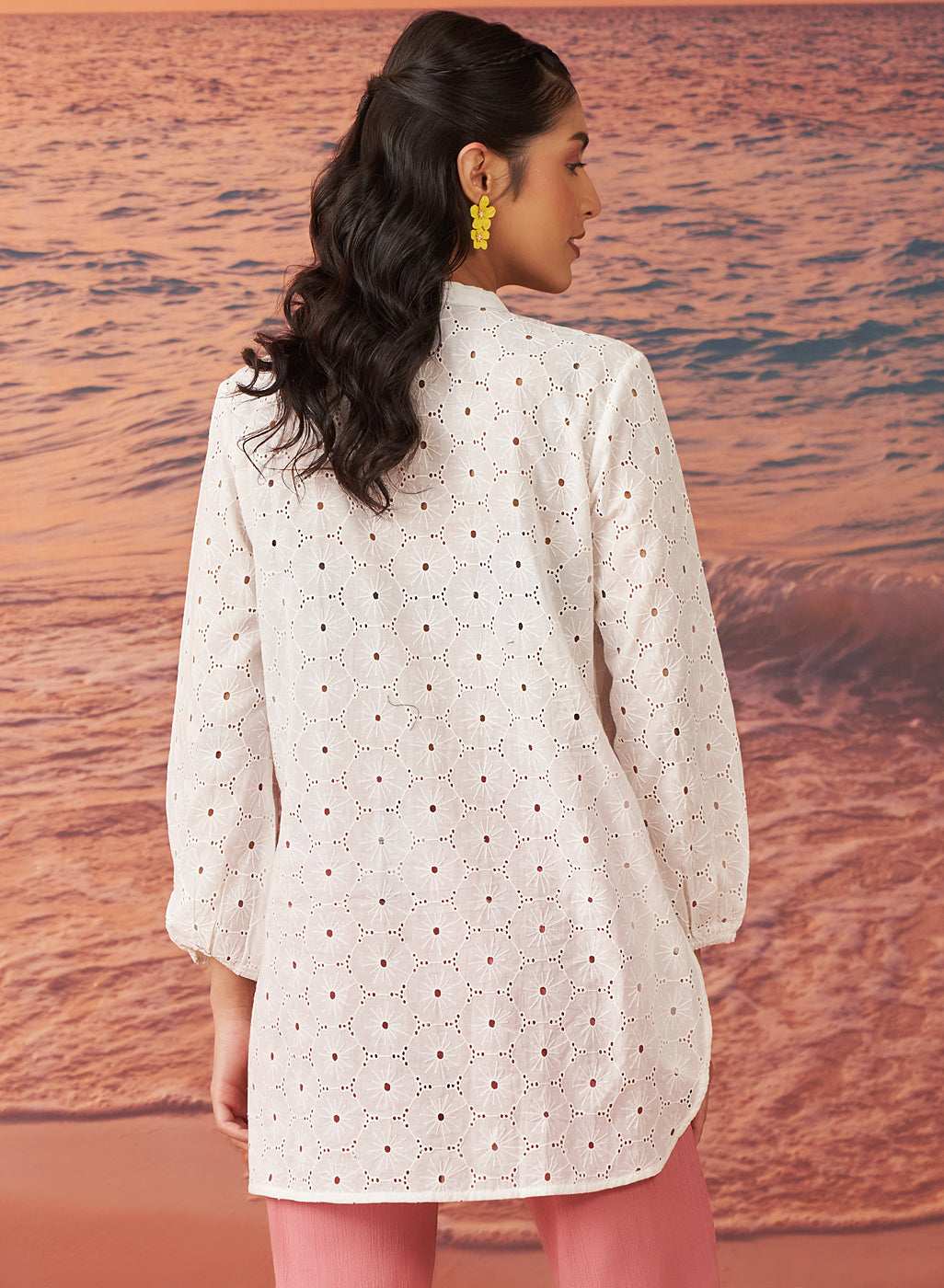 LAKSHITA LADIES WESTERN TOP H/S LK04677 12 IVORY