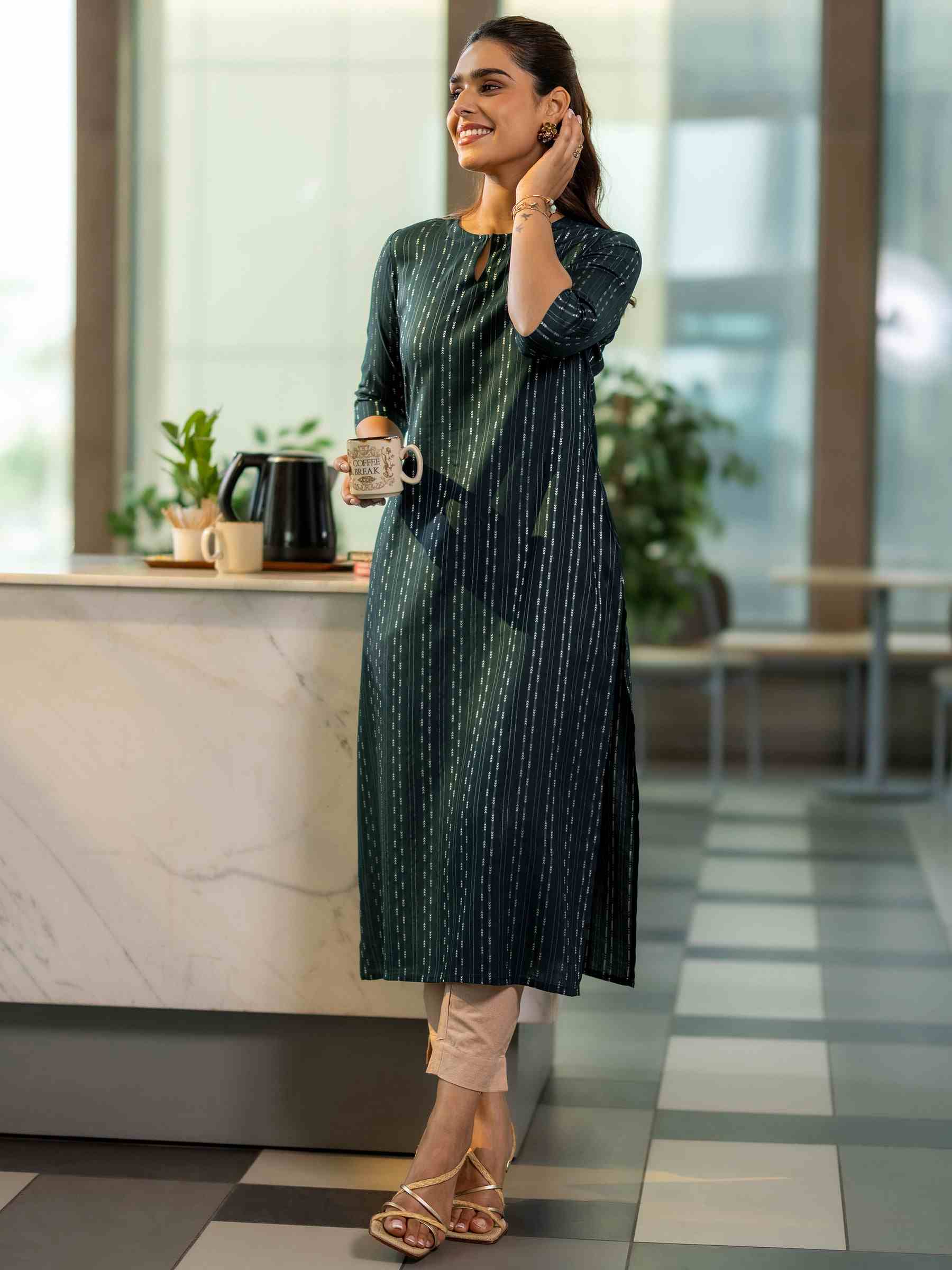 LIBAS LADIES WESTERN KURTI 1PCS