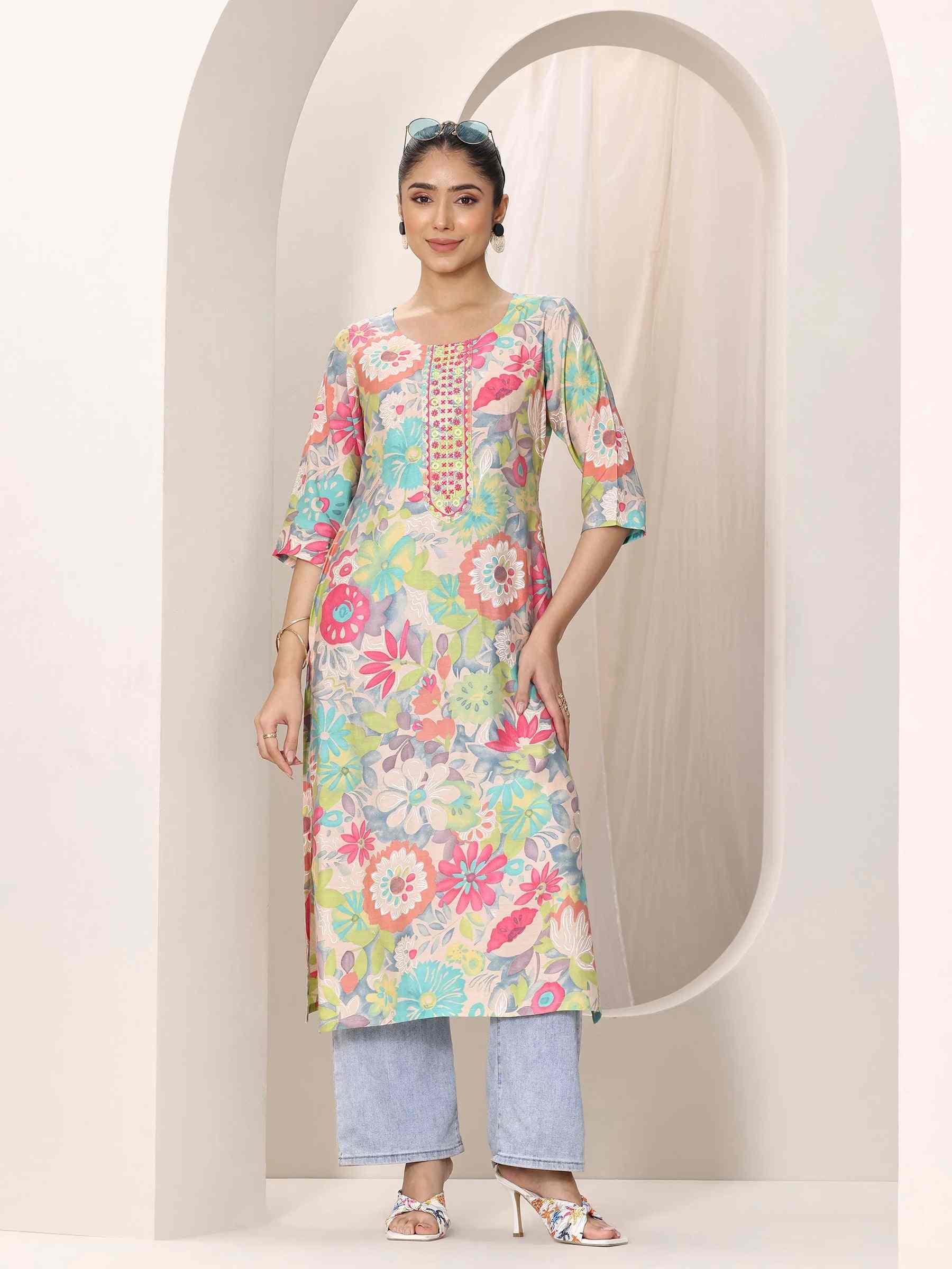 LIBAS LADIES WESTERN KURTI 1PCS