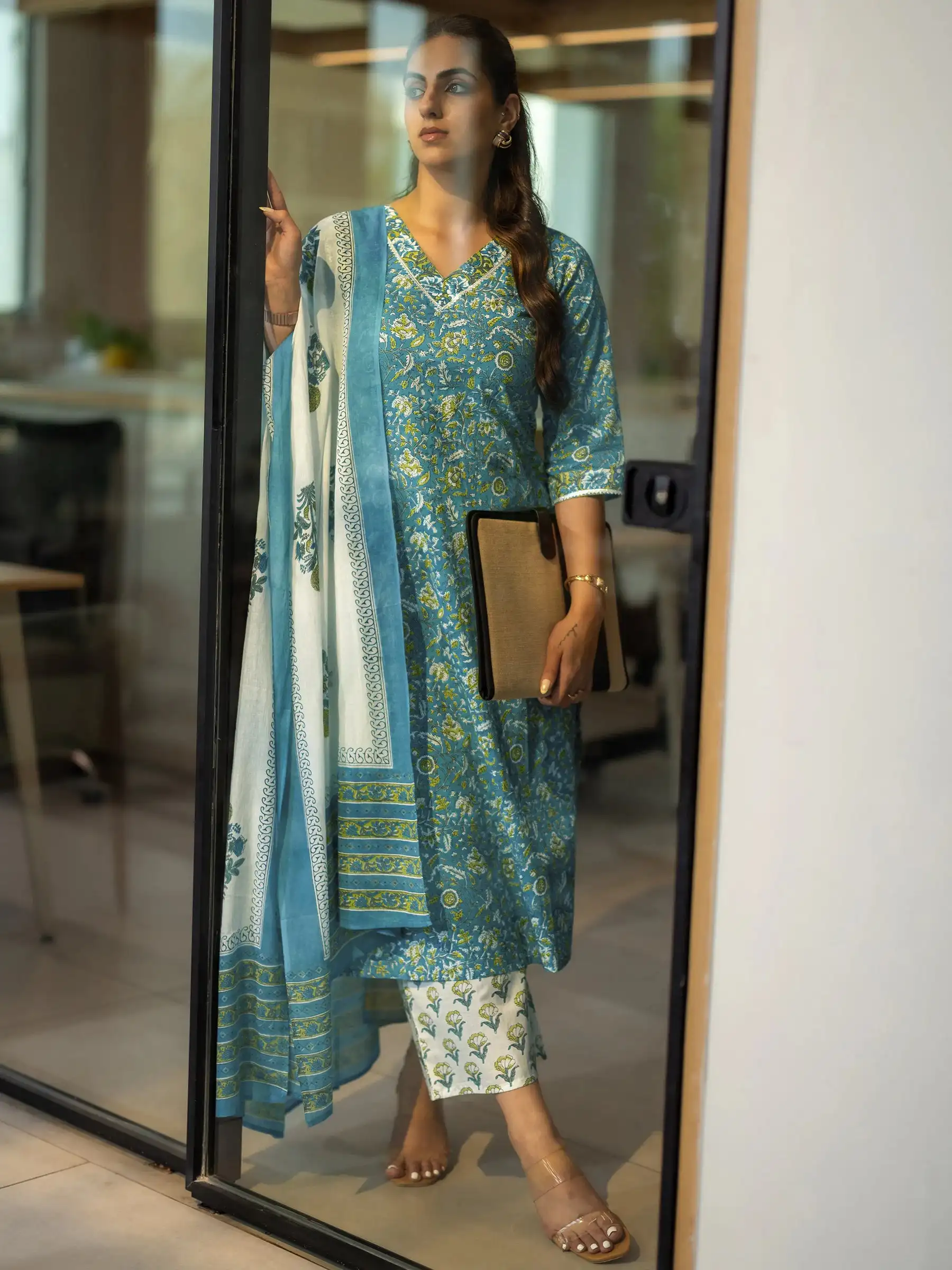 LIBAS LADIES WESTERN KURTI 3PCS SET