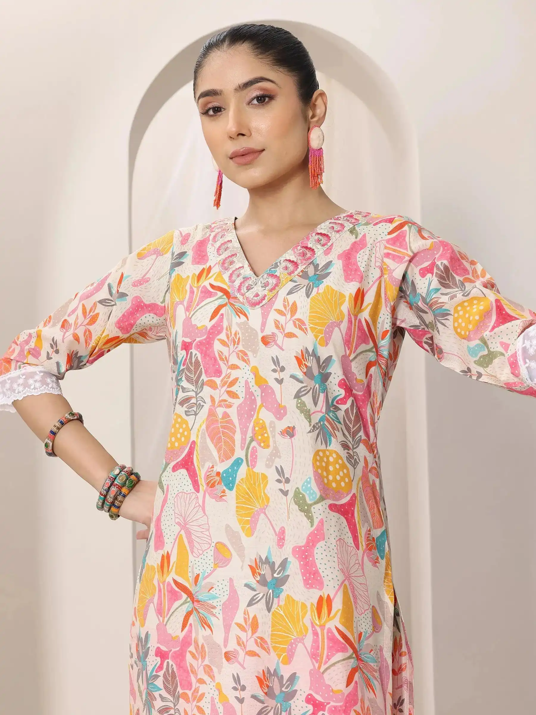LIBAS LADIES WESTERN KURTI 3PCS SET