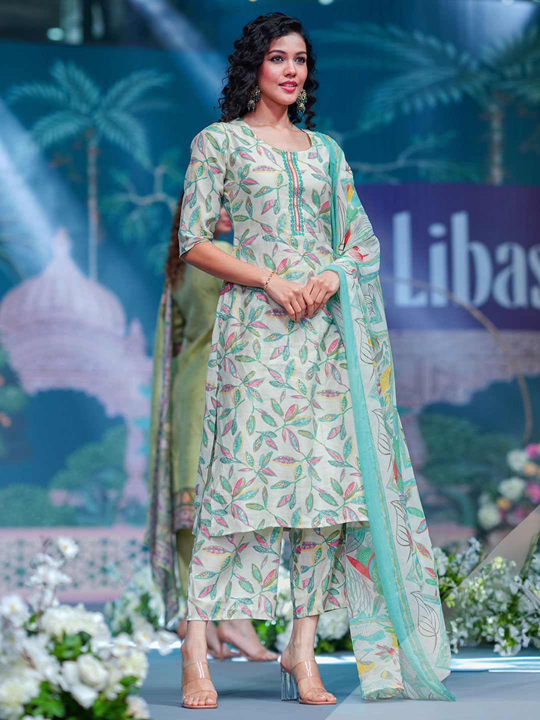LIBAS LADIES WESTERN KURTI 3PCS SET