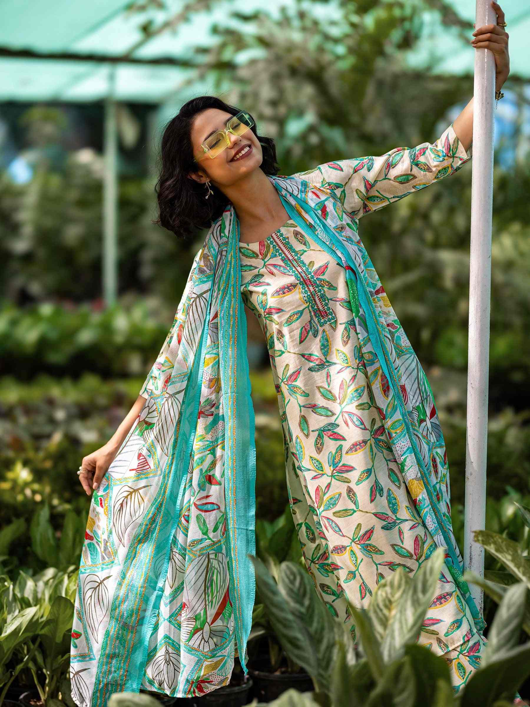 LIBAS LADIES WESTERN KURTI 3PCS SET