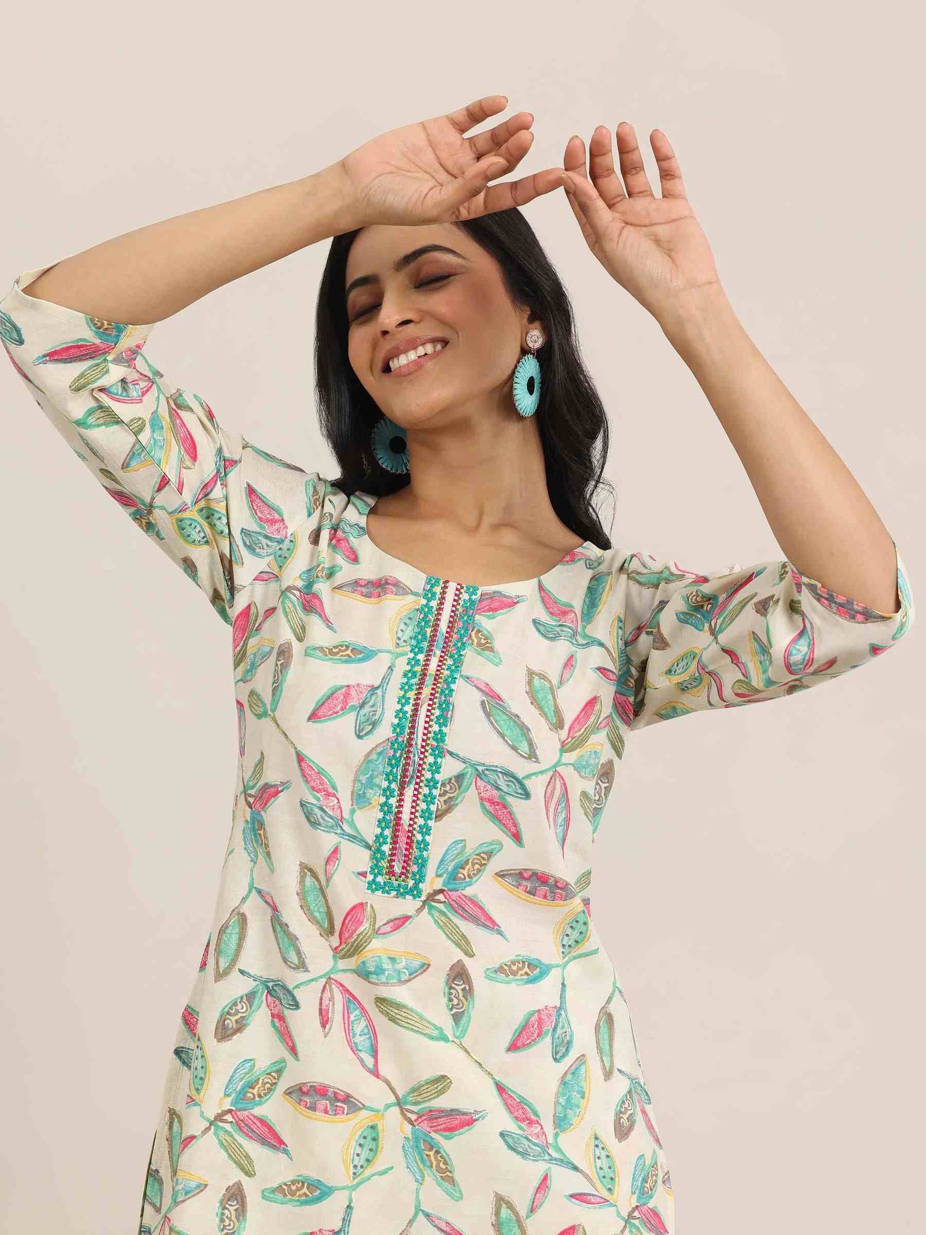 LIBAS LADIES WESTERN KURTI 3PCS SET