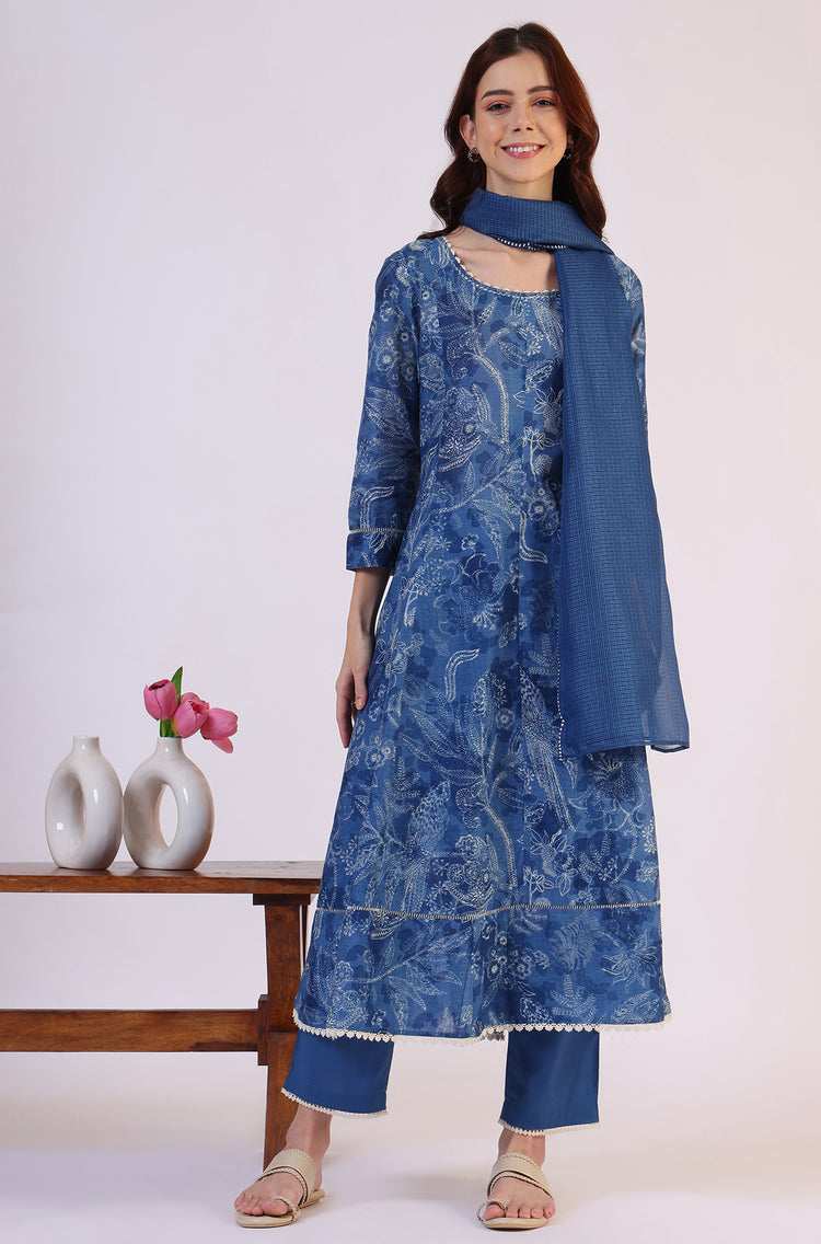 W LADIES WESTERN KURTI 3PCS SET
