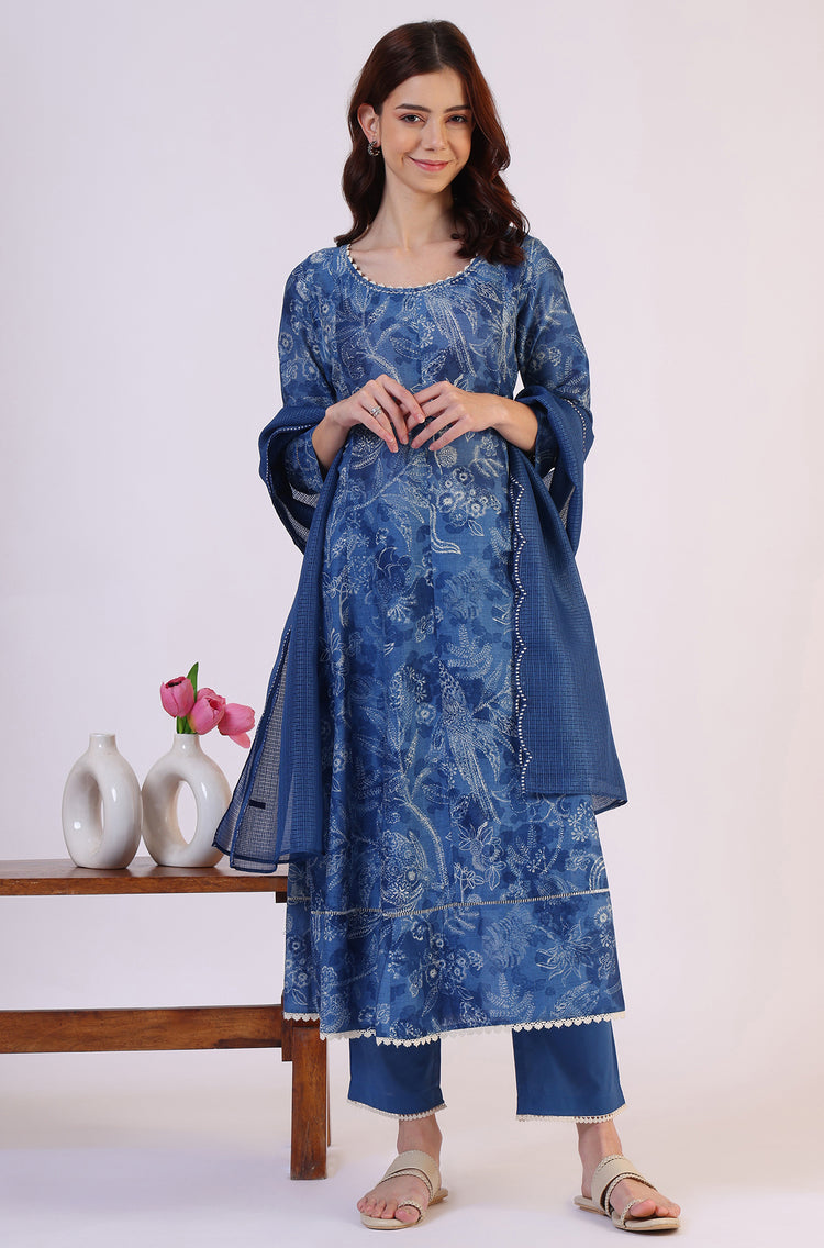 W LADIES WESTERN KURTI 3PCS SET
