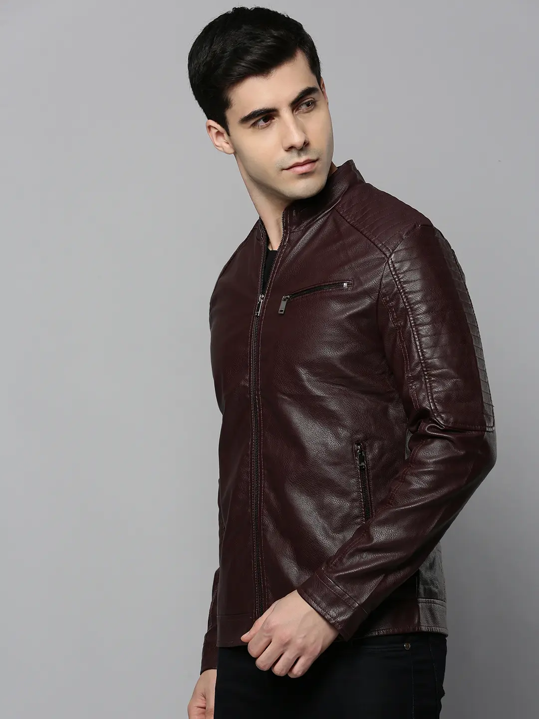 Black, Brown And Coffee Color Full Sleeves Leather Jacket at 10000.00 INR  in Mumbai | Noora International