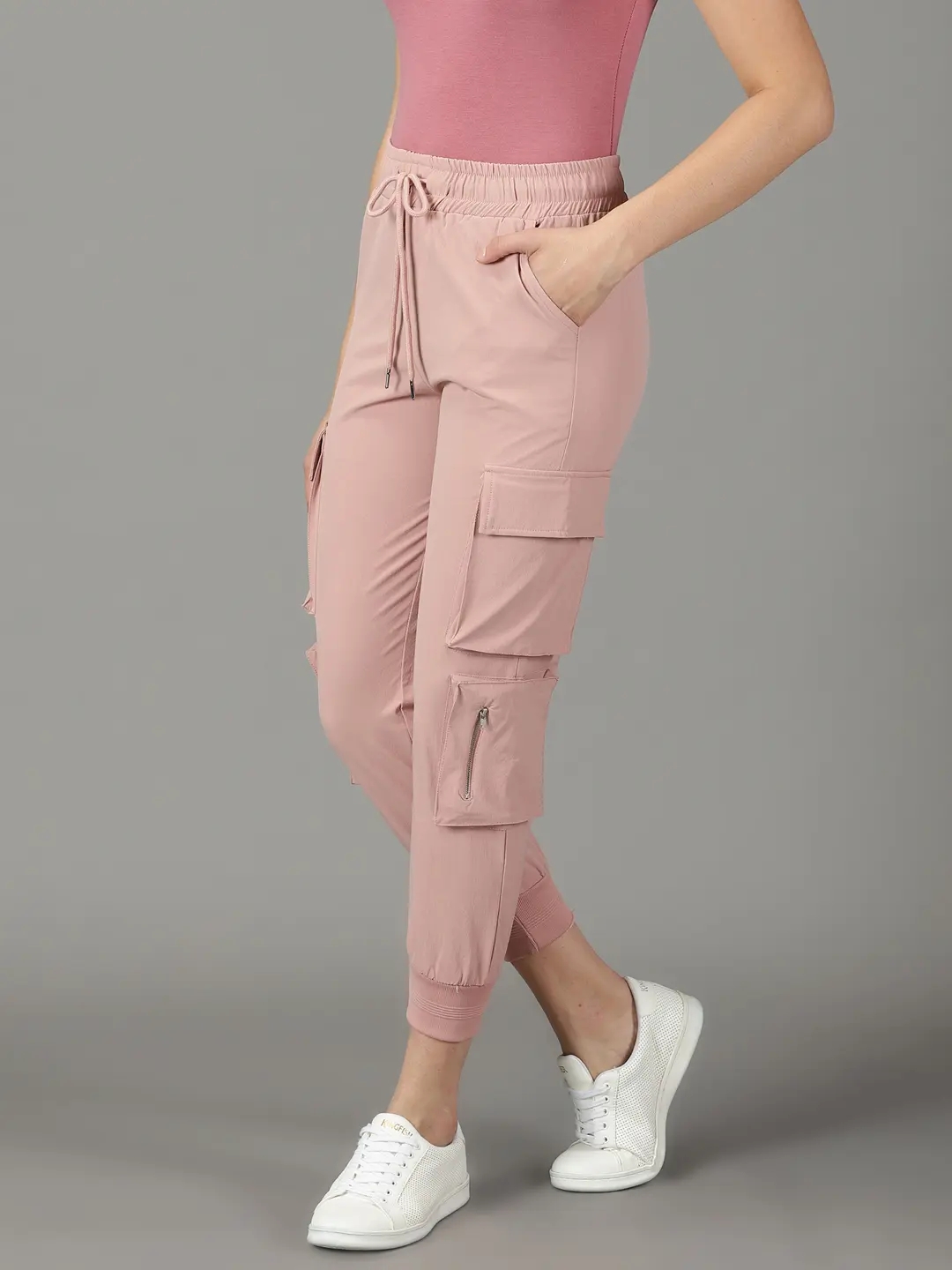 Buy online Pink Solid Track Pant from bottom wear for Women by Irish Girl  for ₹999 at 38% off | 2024 Limeroad.com