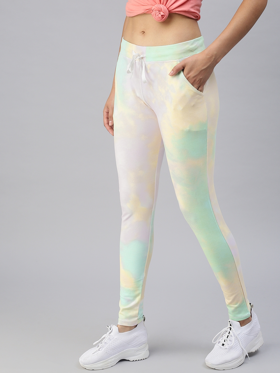Showoff | SHOWOFF Women Multi Tie and Dye  Slim Fit Track Pant 1