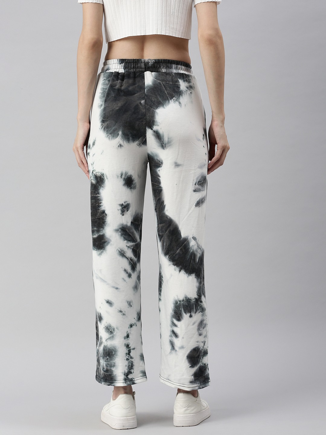 SHOWOFF Women Grey Tie and Dye  Loose Fit Track Pant