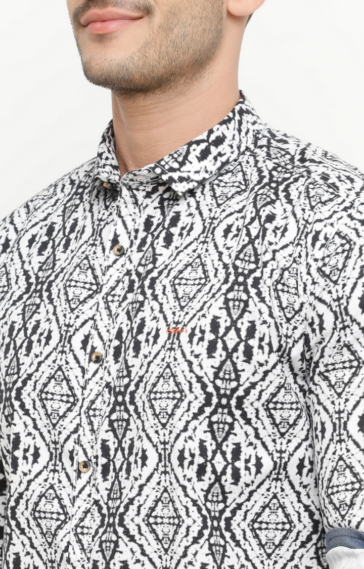 Showoff | SHOWOFF Men's Full Sleeve Slim Fit Printed Casual Shirt 4