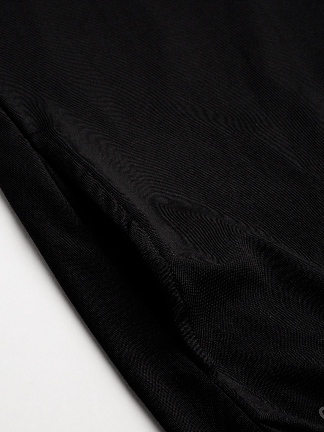 Showoff | SHOWOFF Men Black Solid High Neck Full Sleeves Front-Open Sweatshirt 7