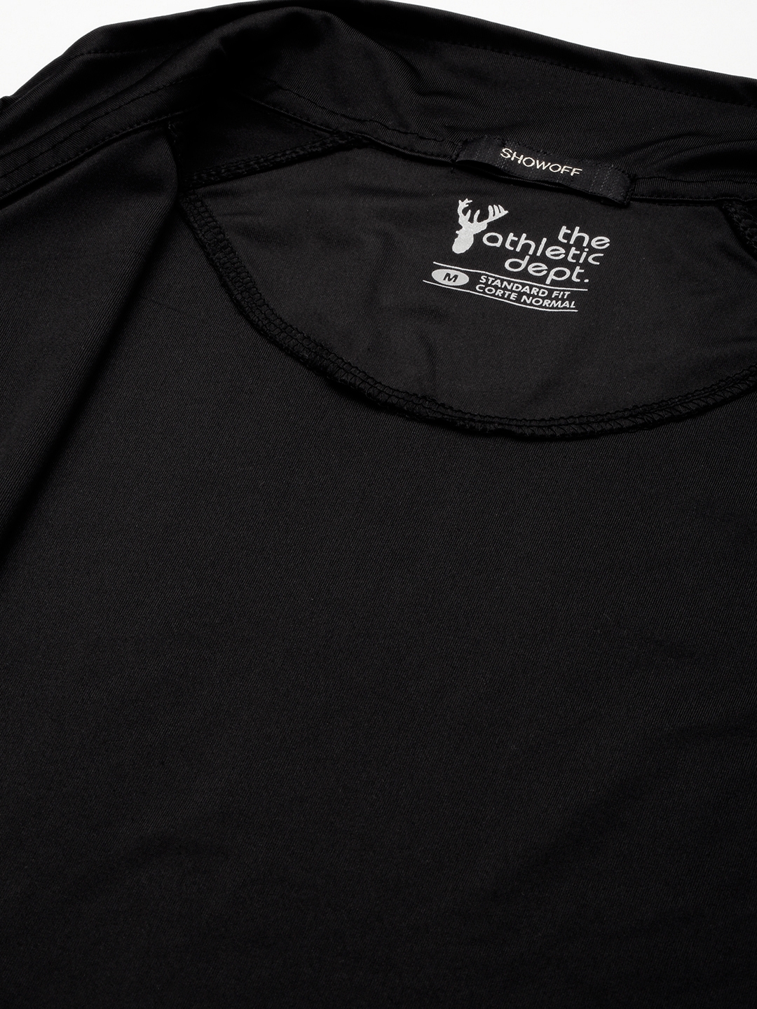 Showoff | SHOWOFF Men Black Solid High Neck Full Sleeves Front-Open Sweatshirt 8