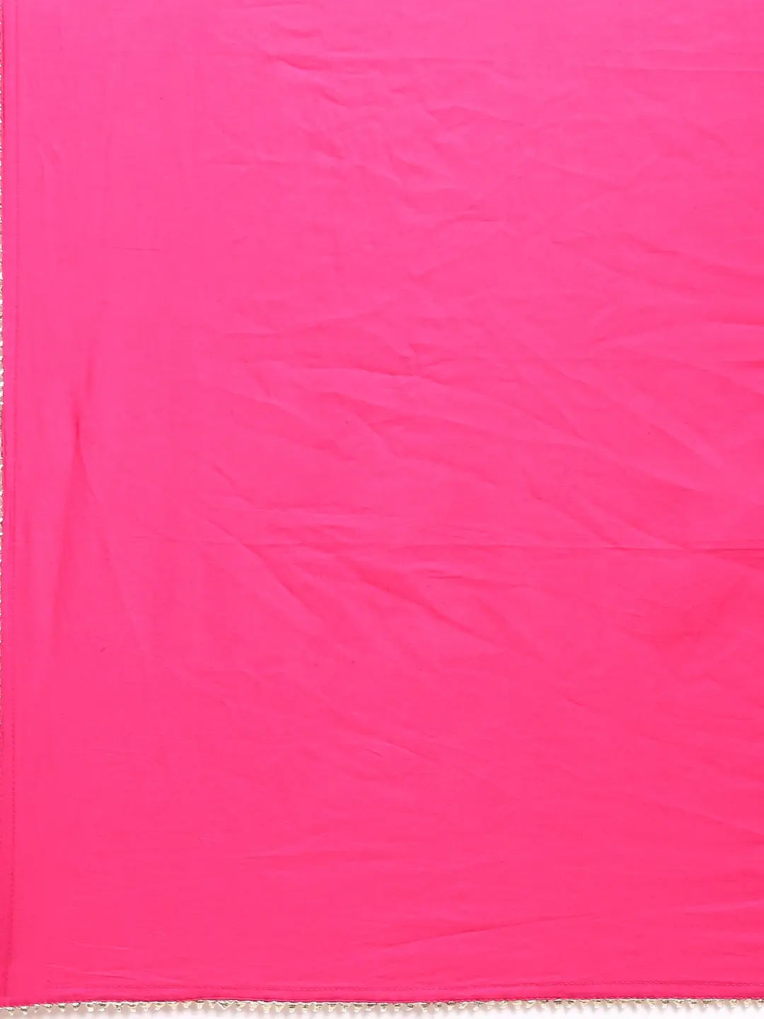 Showoff | SHOWOFF Women Pink Dyed Round Neck Three-Quarter Sleeves Mid Length Straight Kurta Set 3