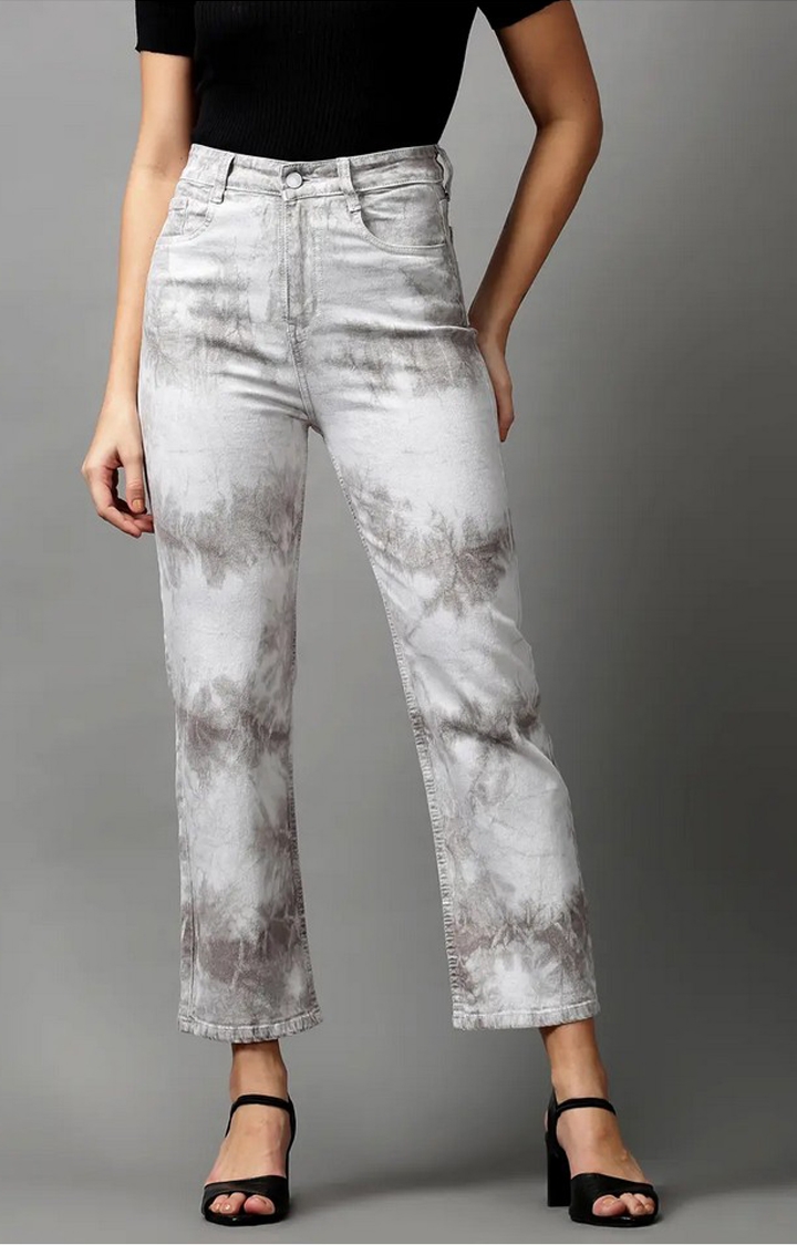 Showoff | SHOWOFF Women Grey Solid  Regular Fit Jeans 0