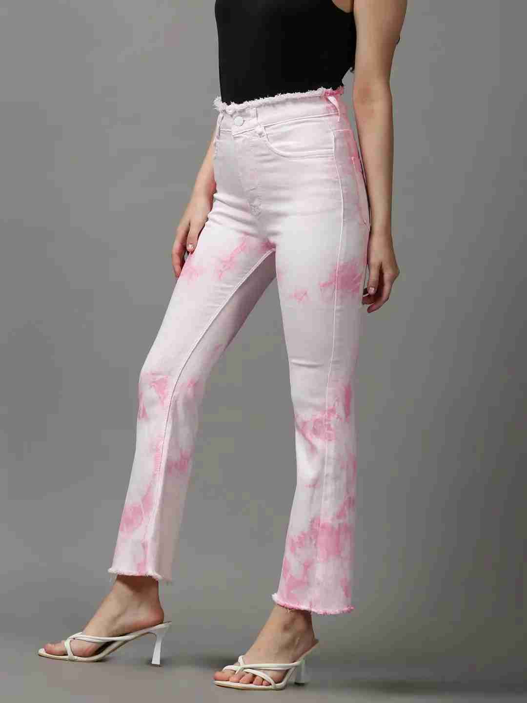 SHOWOFF Women Pink Solid  Bootcut Jeans