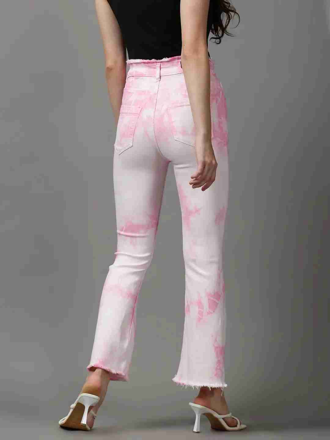 SHOWOFF Women Pink Solid  Bootcut Jeans