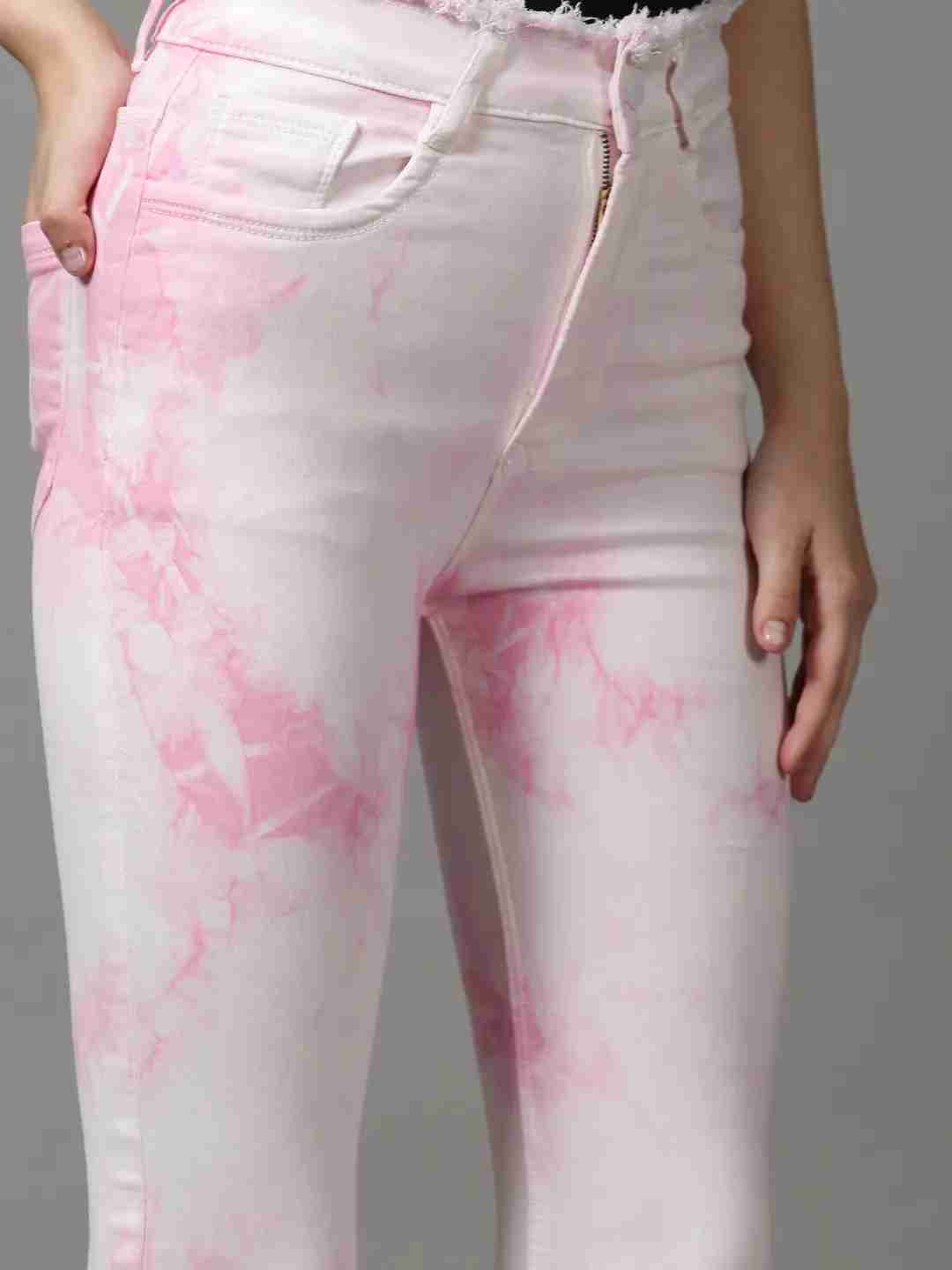 SHOWOFF Women Pink Solid  Bootcut Jeans