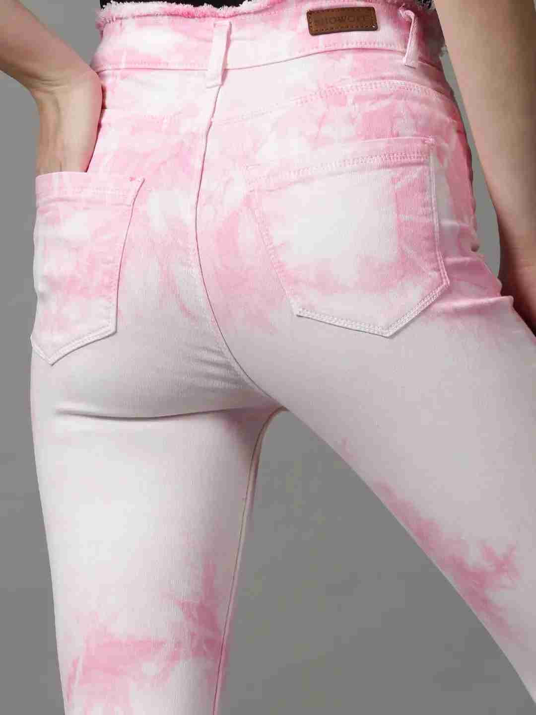 SHOWOFF Women Pink Solid  Bootcut Jeans
