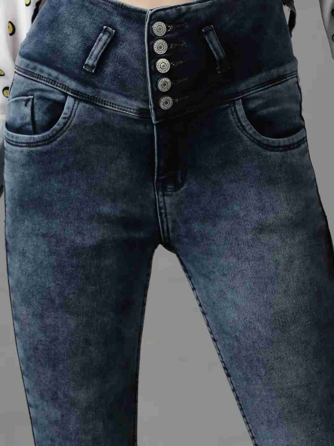 SHOWOFF Women Grey Solid  Skinny Fit Jeans
