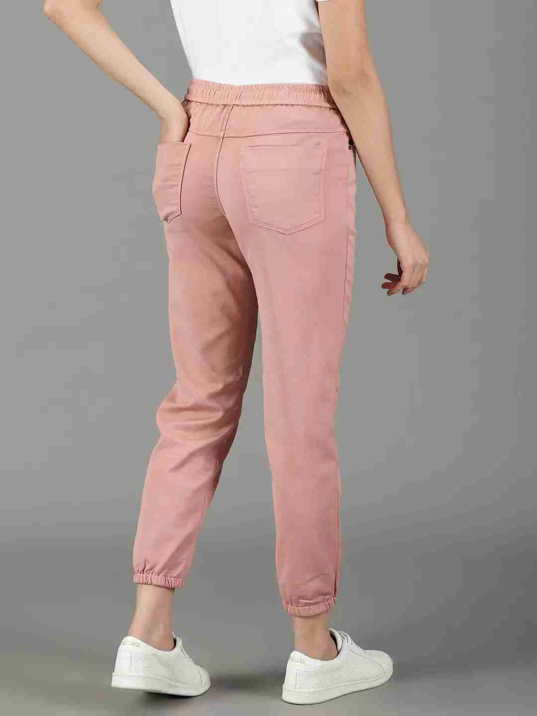 SHOWOFF Women Pink Solid  Jogger Jeans