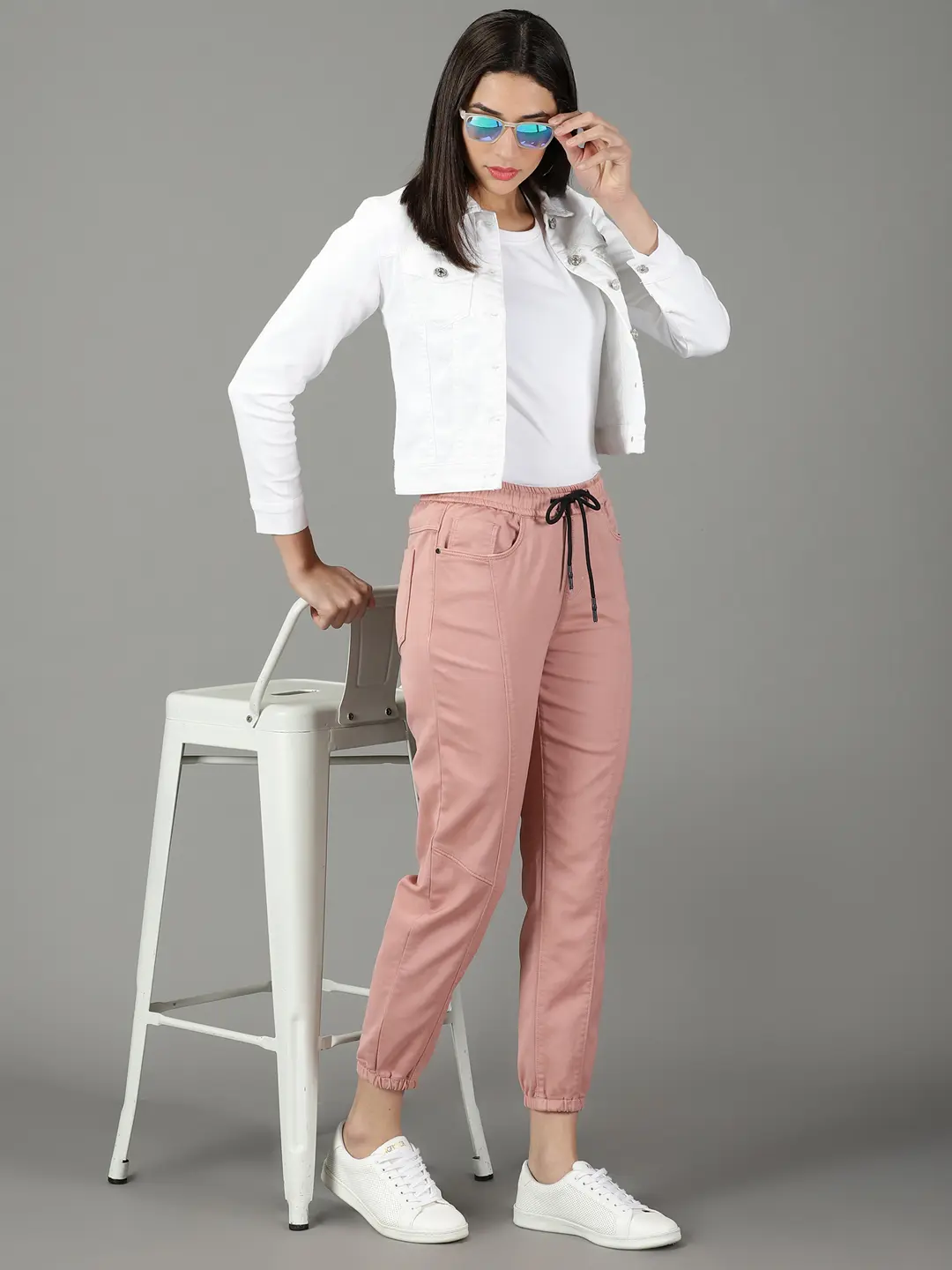 SHOWOFF Women Pink Solid  Jogger Jeans