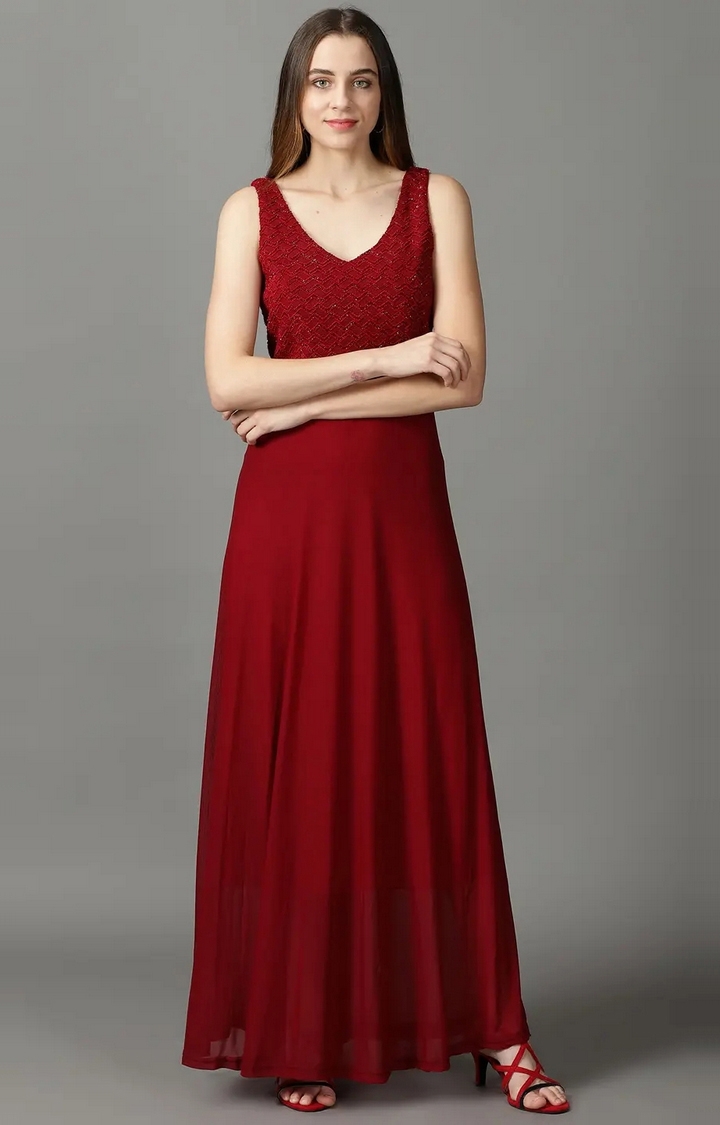 Red Oranger rib-knitted recycled-blend maxi dress | Jacquemus | MATCHES UK