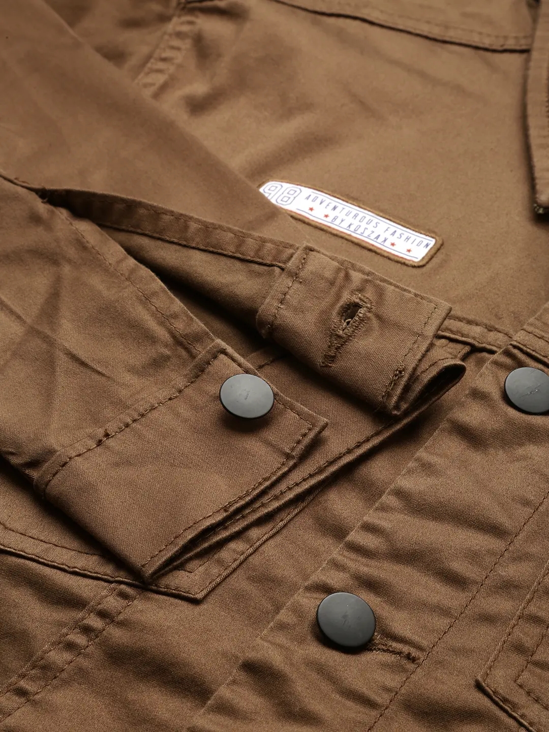Abercrombie & Fitch Drapey cropped Denim jacket in Light Brown Women's Size  M | eBay