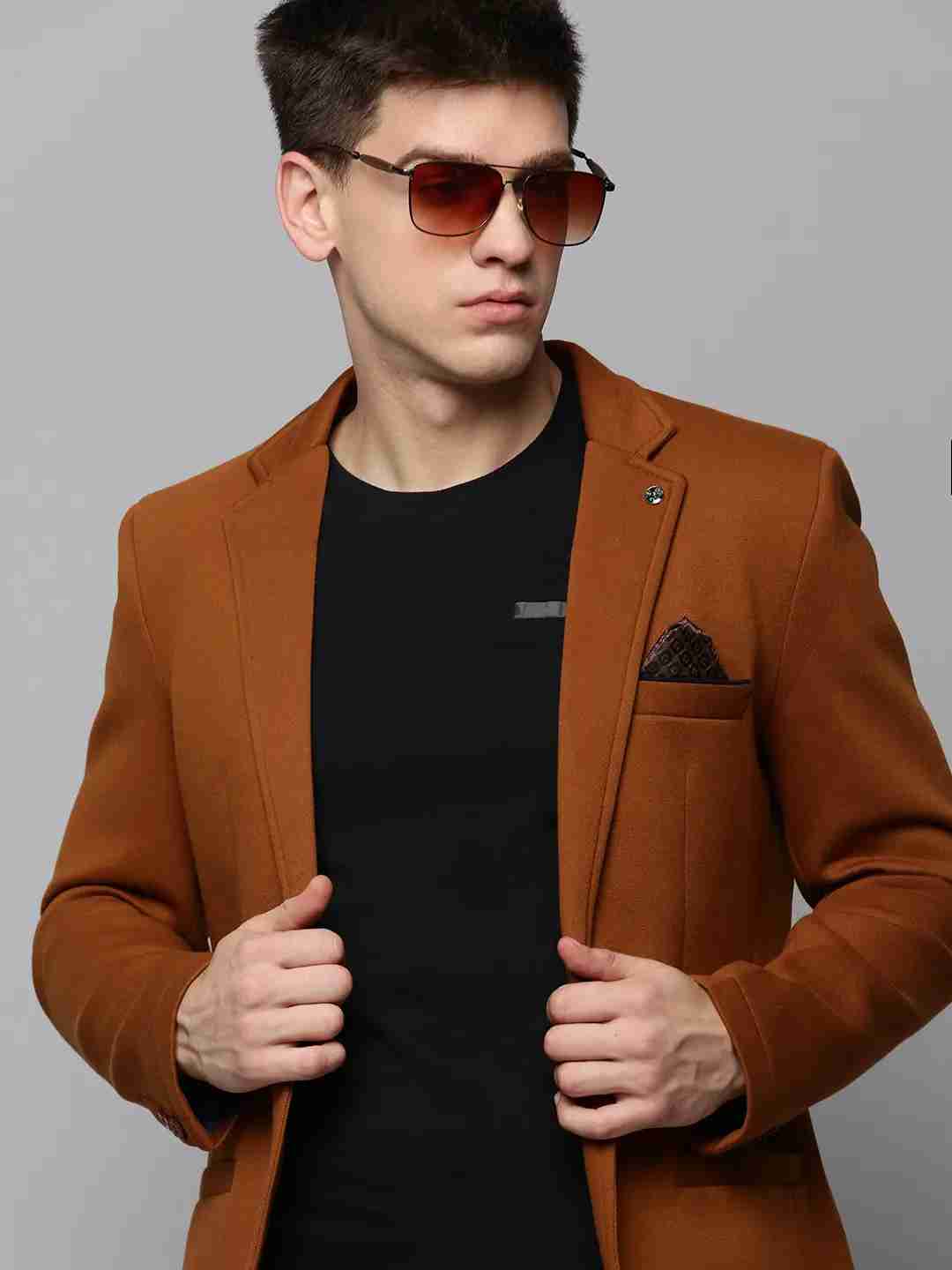 Tan colour blazer Outlet