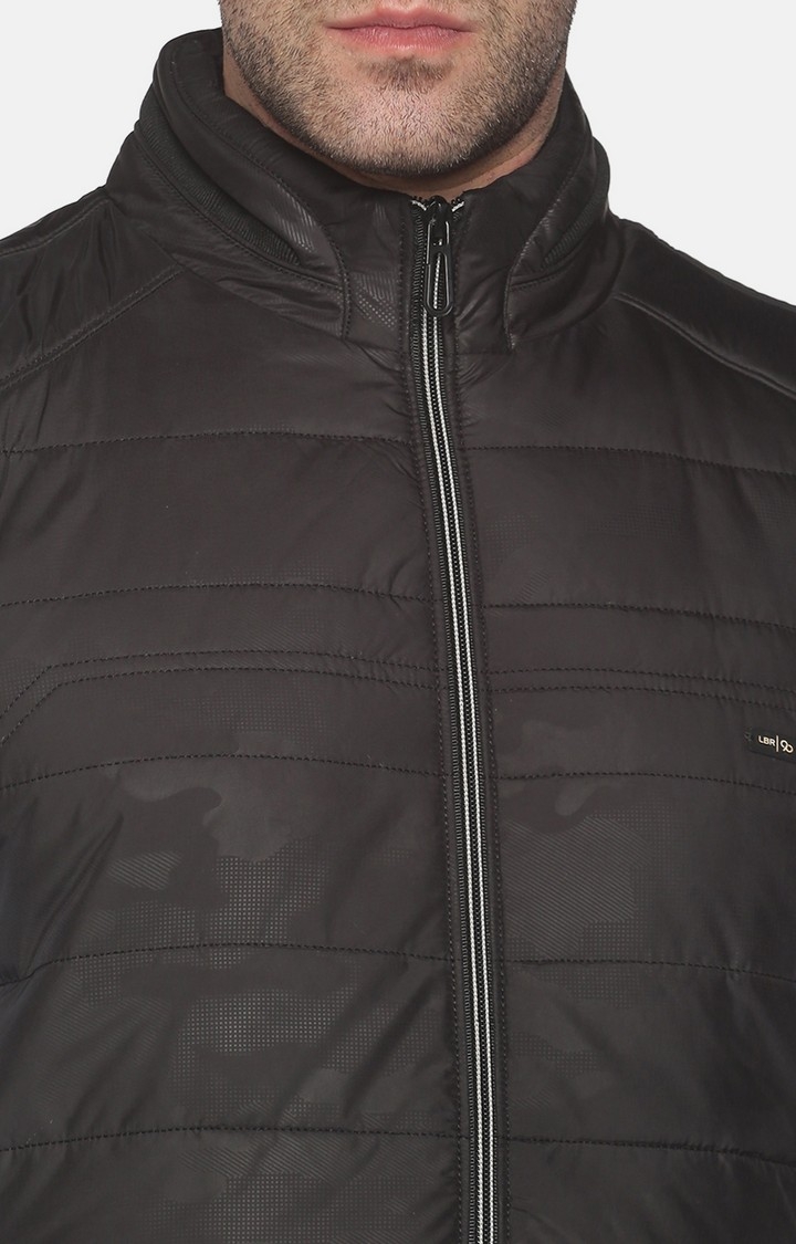 Showoff | SHOWOFF Men's Casual Black Solid Jacket 4
