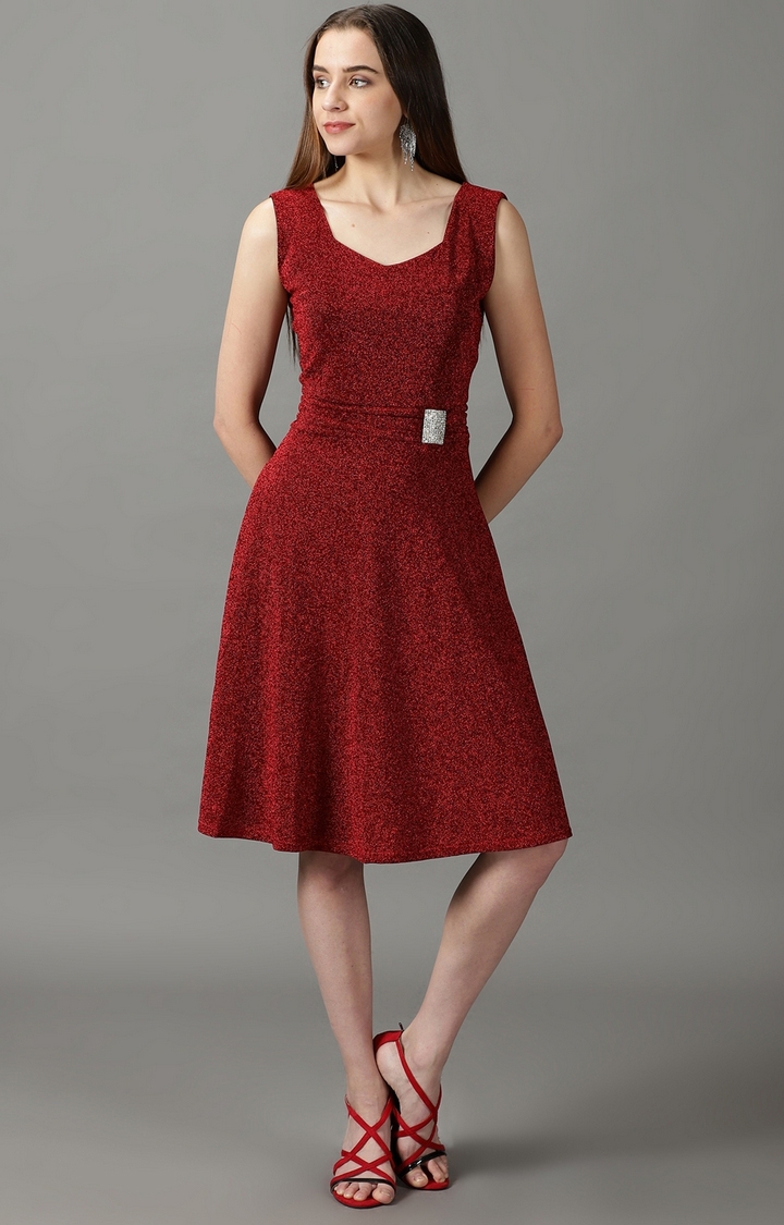 Spanx The Perfect Fit & Flare Dress True Red – The Blue Collection