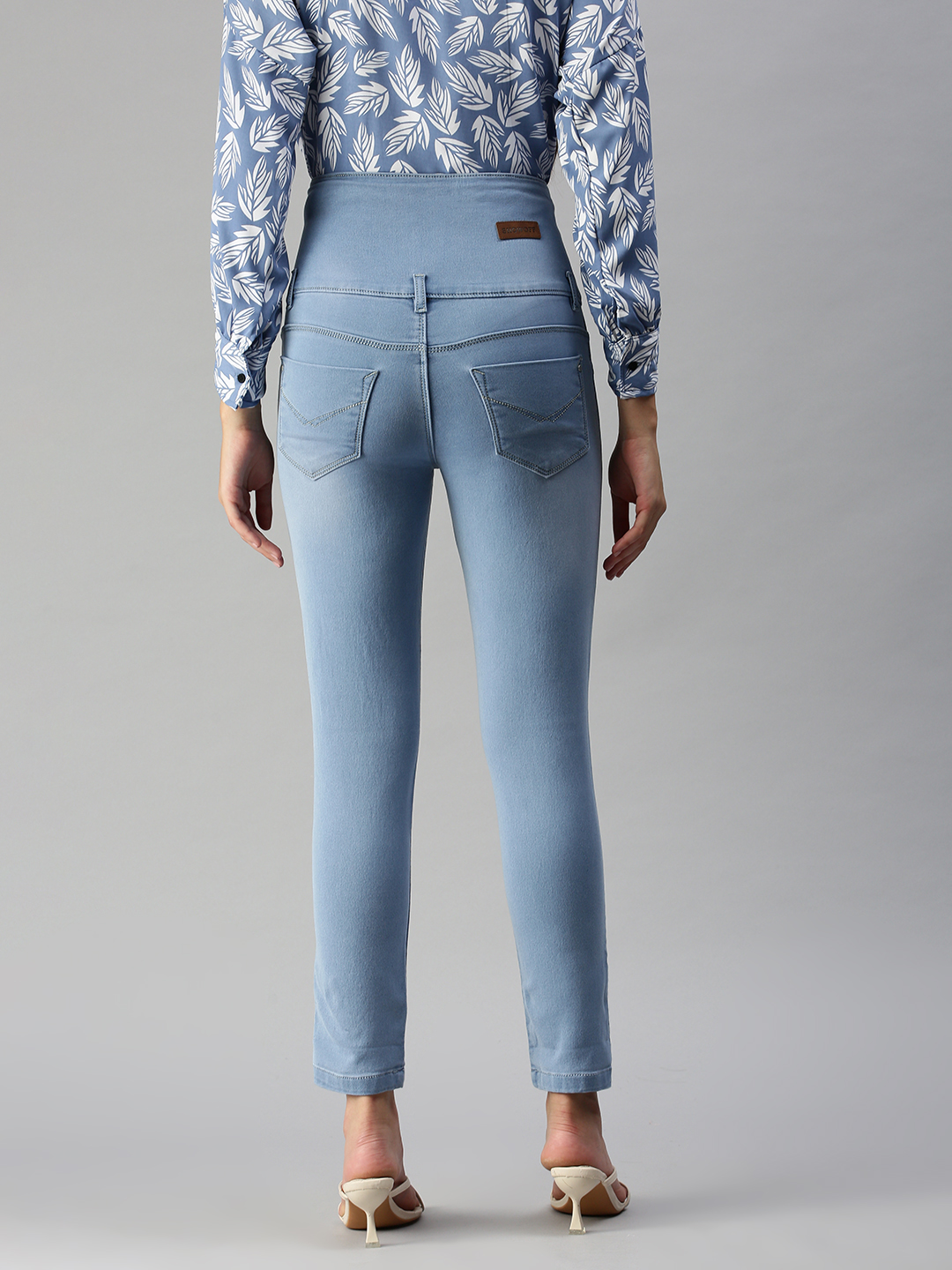 SHOWOFF Women Blue Solid  Slim Fit Jeans