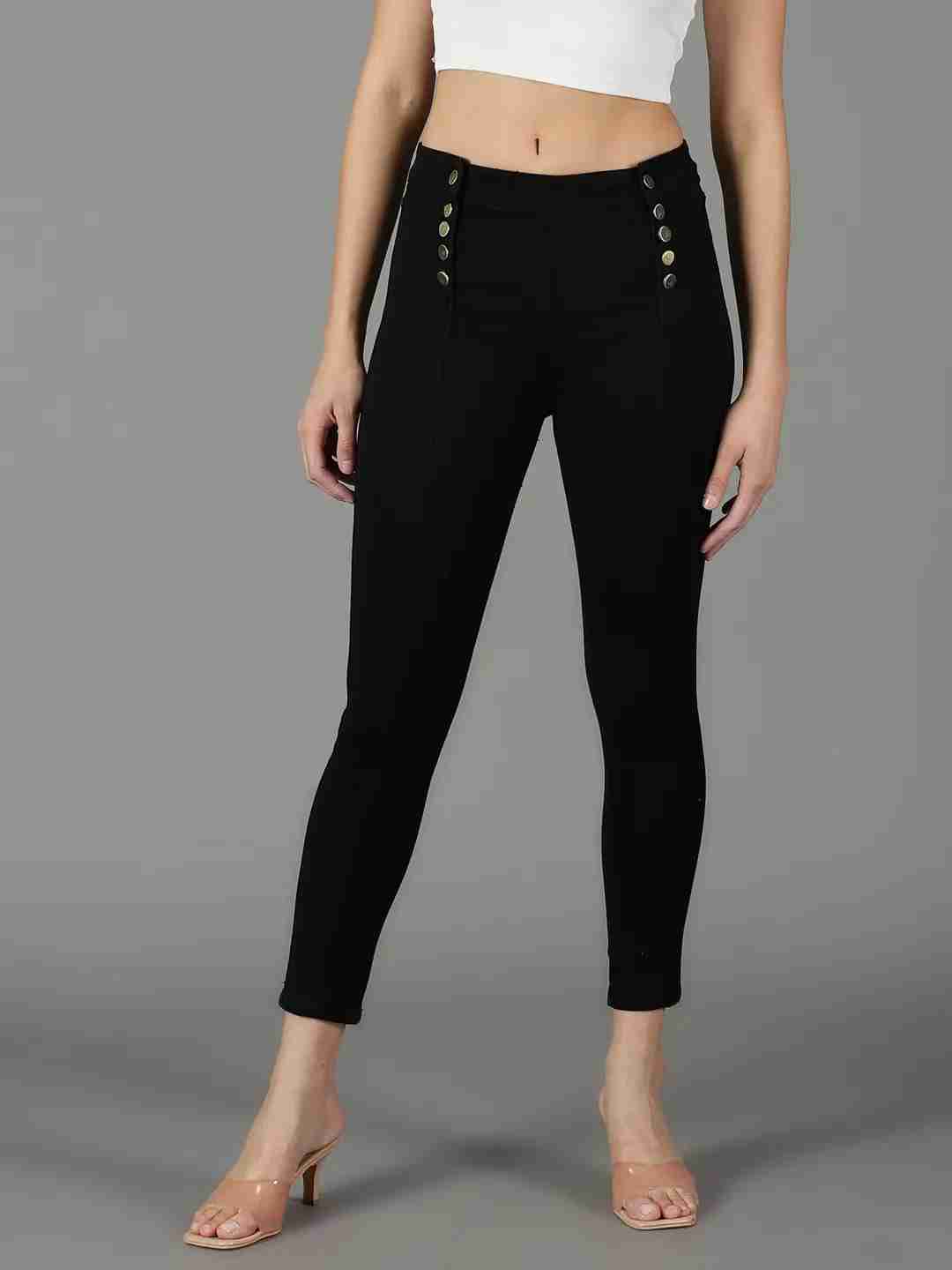 SHOWOFF Women Black Solid  Skinny Fit Jeans