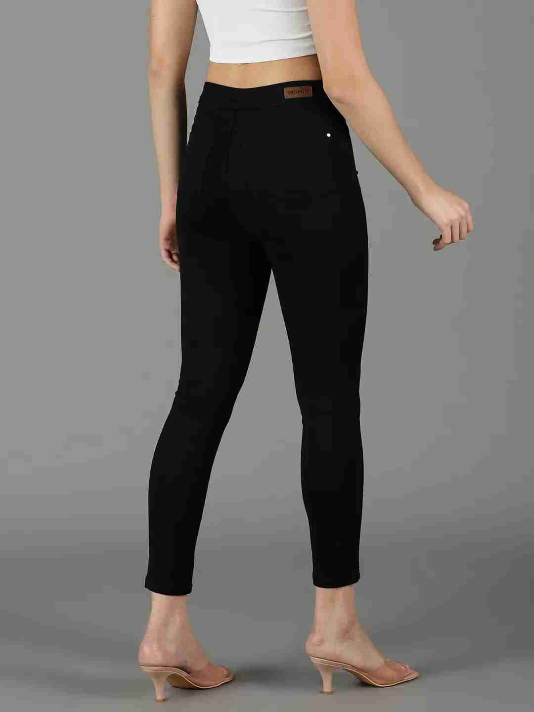 SHOWOFF Women Black Solid  Skinny Fit Jeans