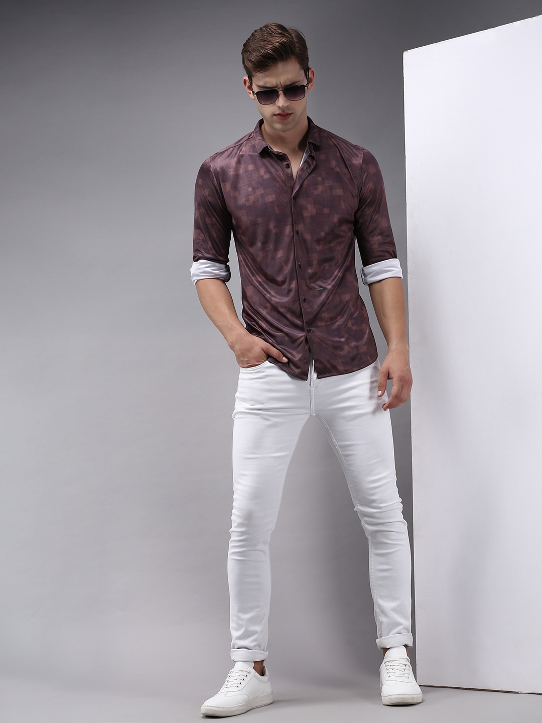 THE BEAR HOUSE Casual Shirts : Buy THE BEAR HOUSE Men Brown Solid Slim Fit  Cotton Casual Shirt Online | Nykaa Fashion