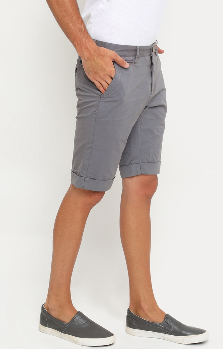 Showoff | SHOWOFF Men's Cotton Slim Fit Solid Shorts 2