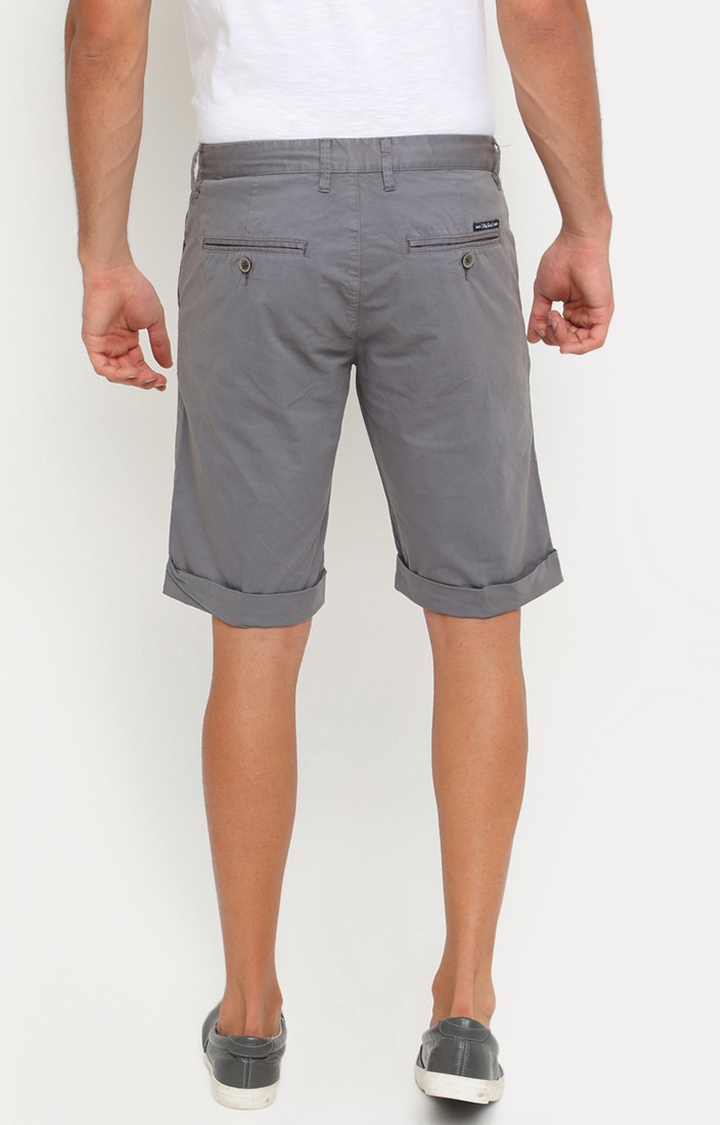 Showoff | SHOWOFF Men's Cotton Slim Fit Solid Shorts 3