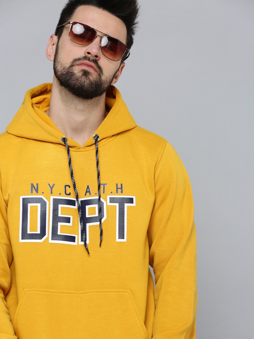 Yellow colour hoodie on sale